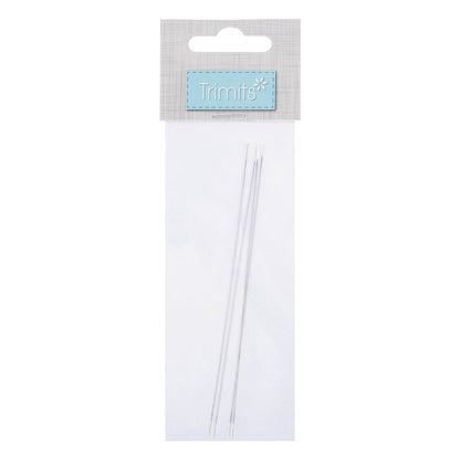 Pack of 4 long big eye beading needles