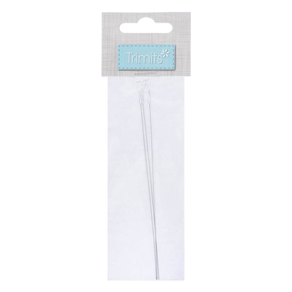 Pack of 3 long collapsible eye beading needles