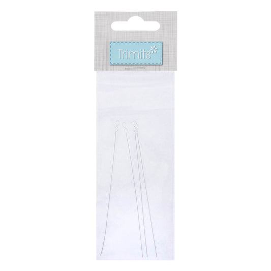 Pack of 4 collapsible eye beading needles