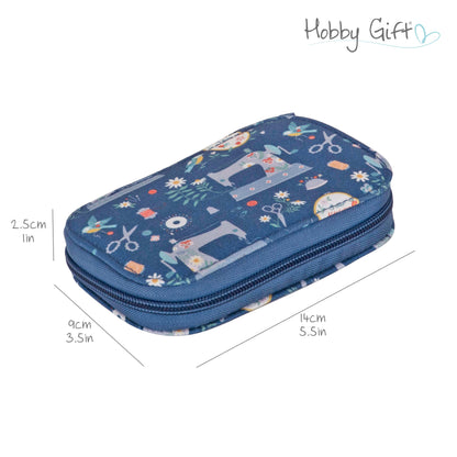 Sewing machines print zip sewing kit case with sewing tools