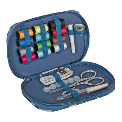 Sewing machines print zip sewing kit case with sewing tools