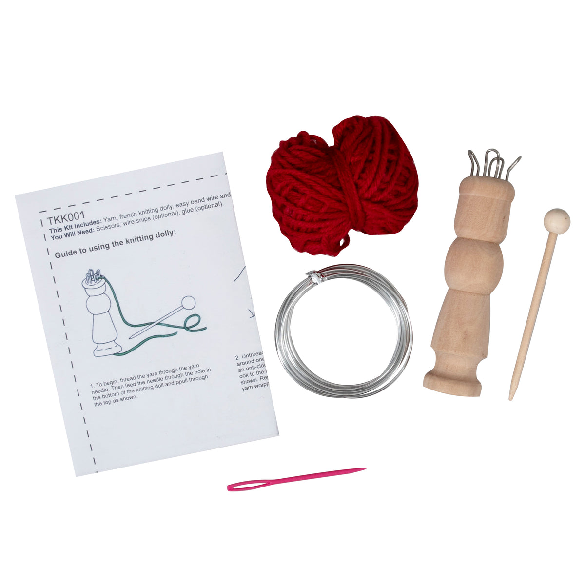 Red knitted wire Hohoho Christmas decoration
