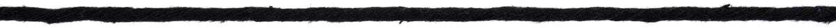 Ball of black cotton macrame cord