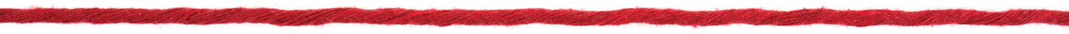 Ball of red cotton macrame cord