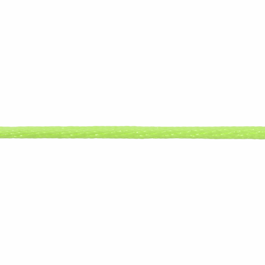 Trimits Fluro Green Polyester Satin Cord - 50m x 2mm