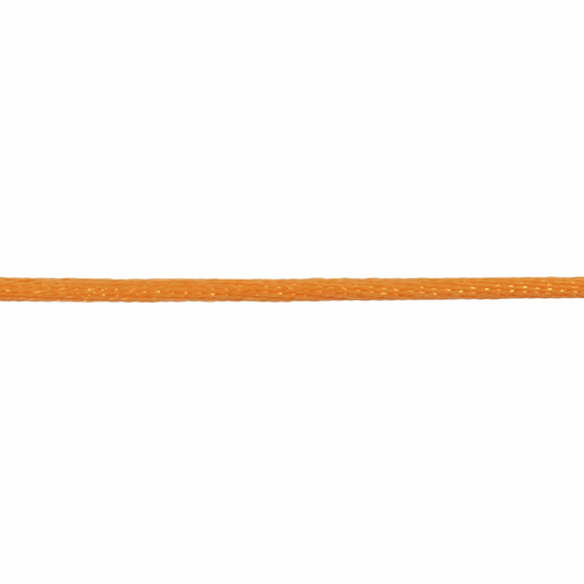 Trimits Orange Polyester Satin Cord - 50m x 2mm