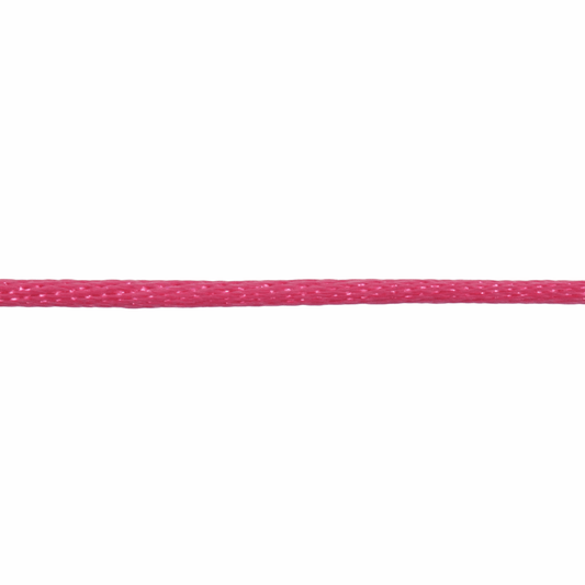 Trimits Hot Pink Polyester Satin Cord - 50m x 2mm