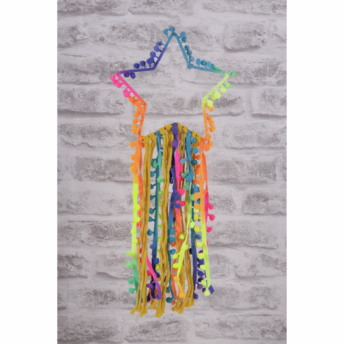 Trimits Neon Pom Pom Trim Edging - 20m x 20mm (Full roll)