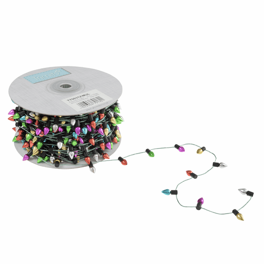 Trimits Christmas Multi Coloured Lights Trim - 25m x 12mm