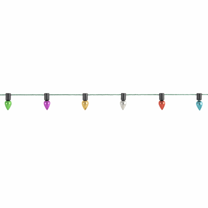 Trimits Christmas Multi Coloured Lights Trim - 25m x 12mm