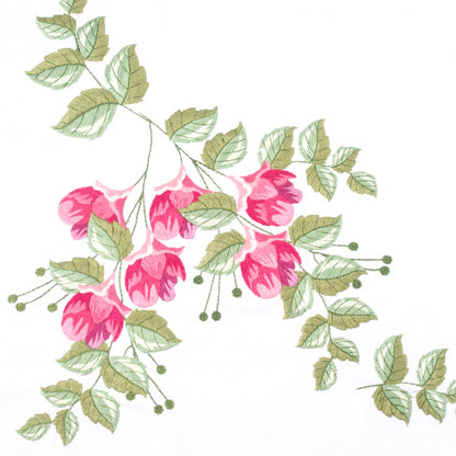 Trimits Floral Berries embroidery tablecloth kit with printed design
