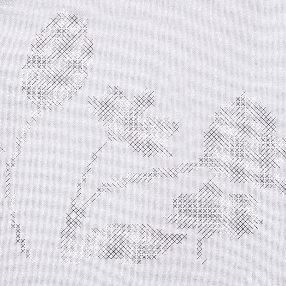 Trimits Tulips cross stitch tablecloth kit with printed design