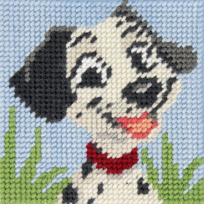 Trimits children's puppy half stitch tapestry kit