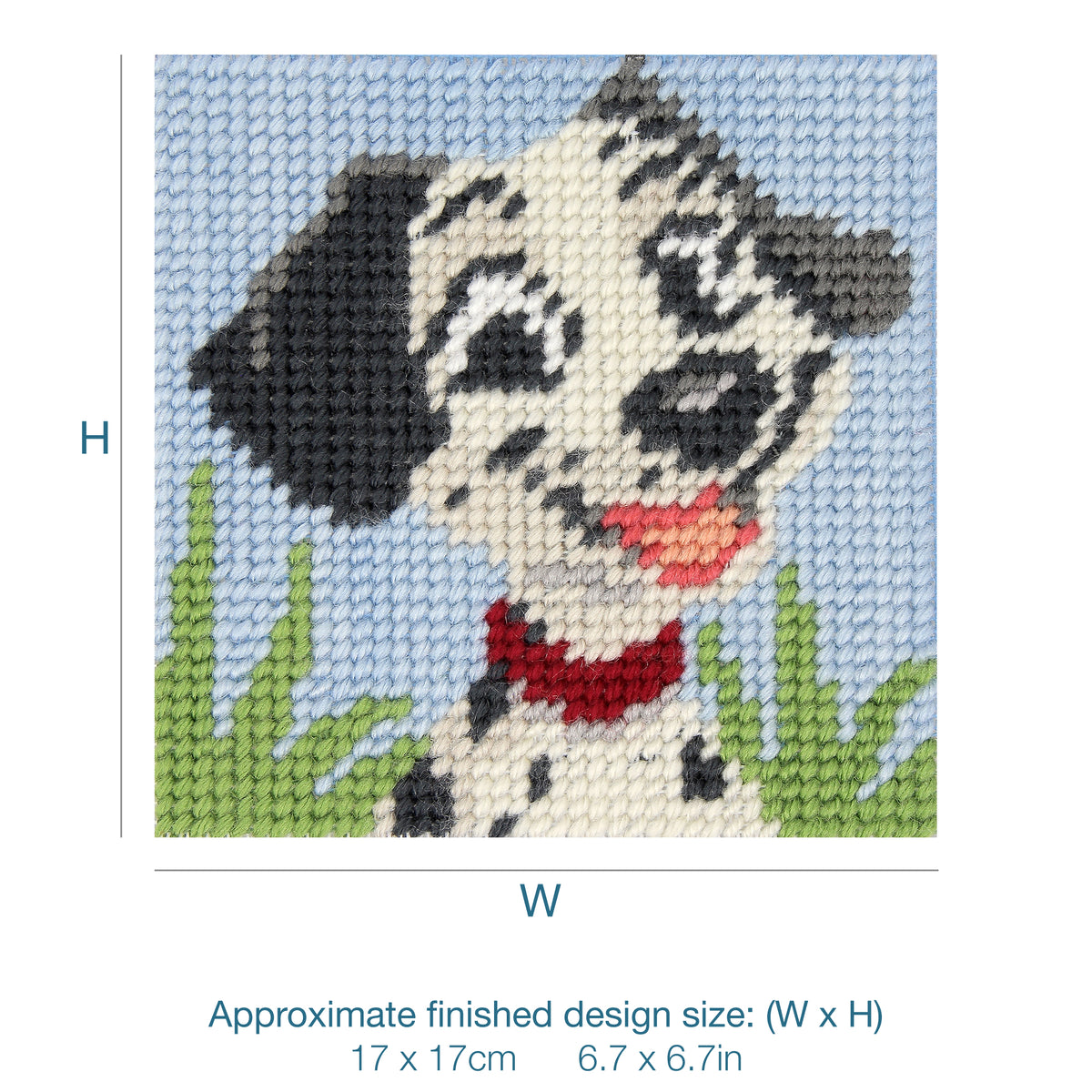 Trimits children's puppy half stitch tapestry kit