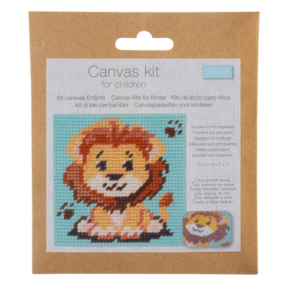 Trimits children's lion half stitch tapestry kit