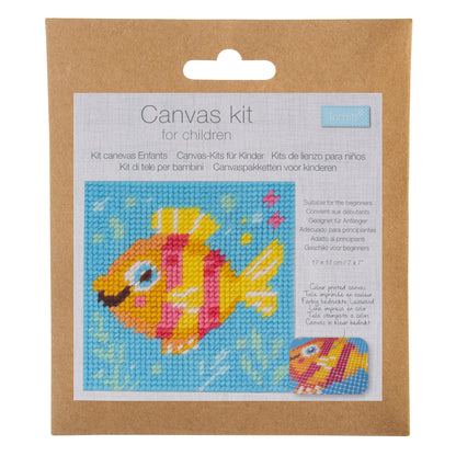 Trimits children's fish half stitch tapestry kit