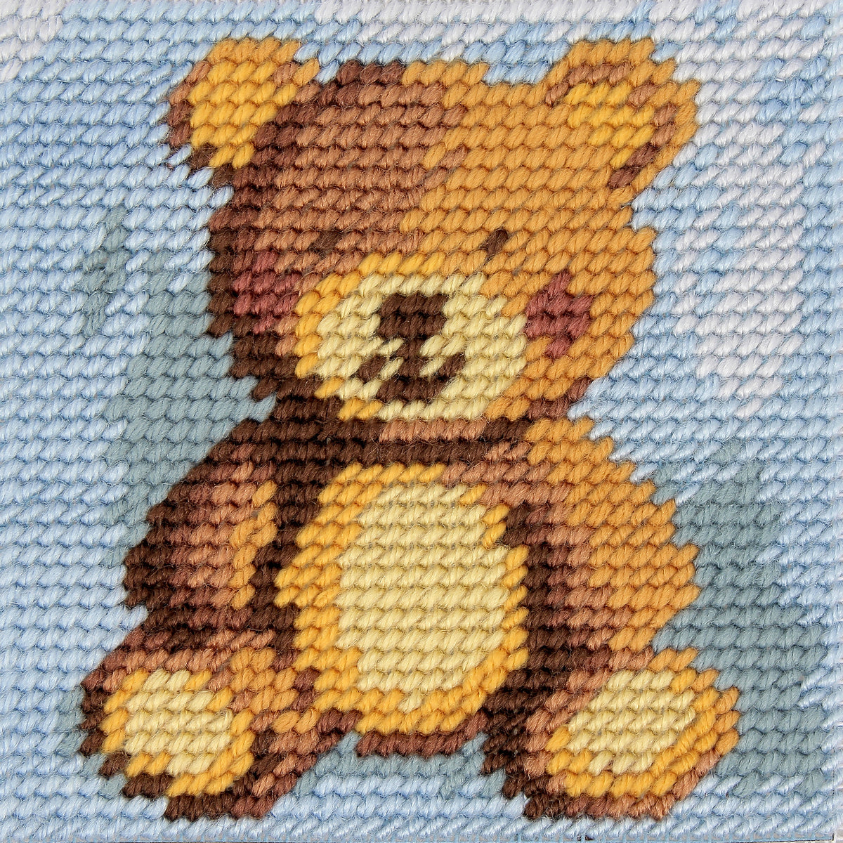 Trimits children's teddy half stitch tapestry kit