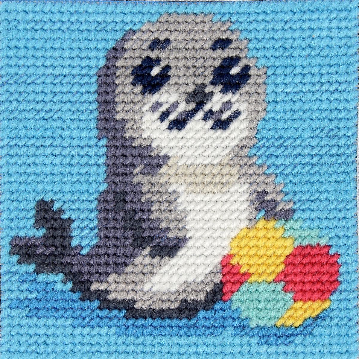 Trimits children's sea lion half stitch tapestry kit
