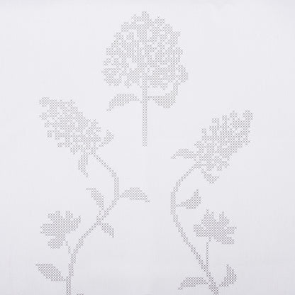 Trimits Hydrangea cross stitch table runner kit with printed design