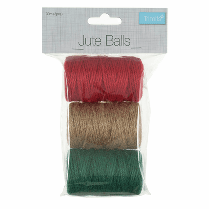 Trimits Jute Balls - 30m x 2mm (Pack of 4)