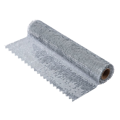 Silver reversible flip sequin fabric roll