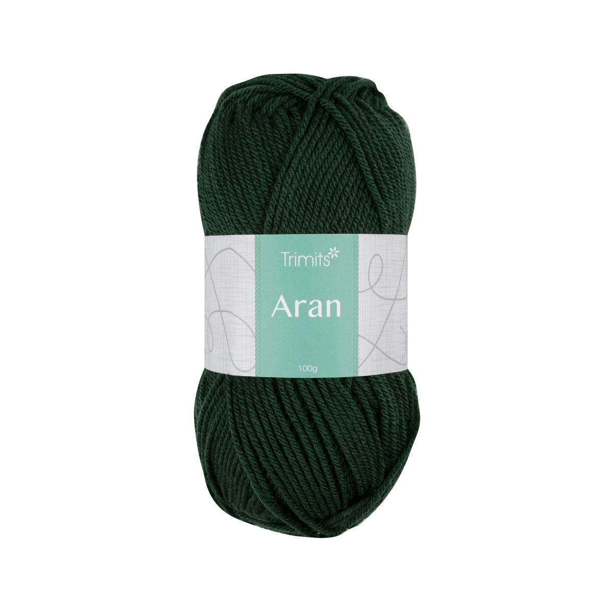 Ball of forest Trimits Aran yarn