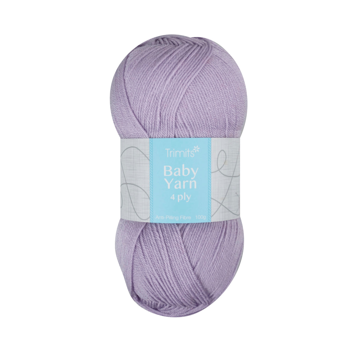Ball of lilac Trimits Baby 4 ply yarn