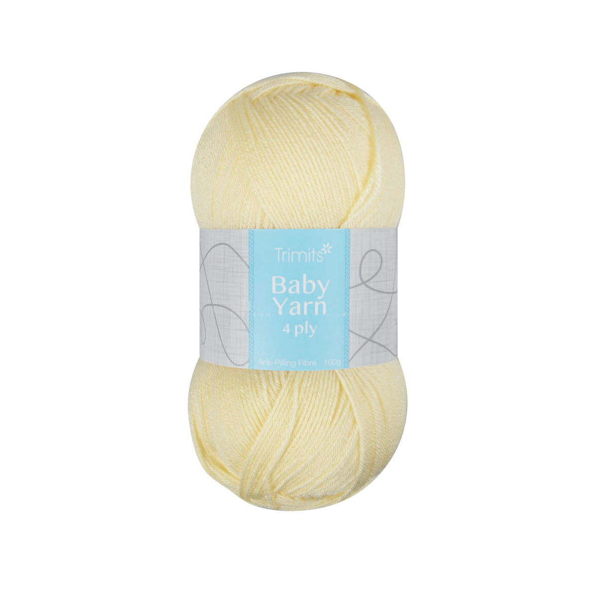 Ball of lemon Trimits Baby 4 ply yarn