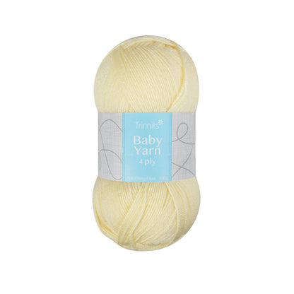 Ball of lemon Trimits Baby 4 ply yarn