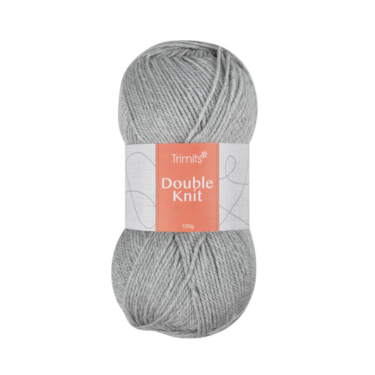 Ball of light grey heather Trimits double knitting yarn