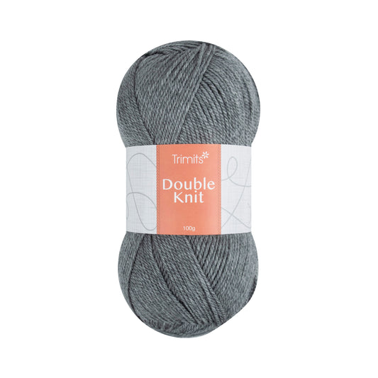 Ball of grey heather Trimits double knitting yarn