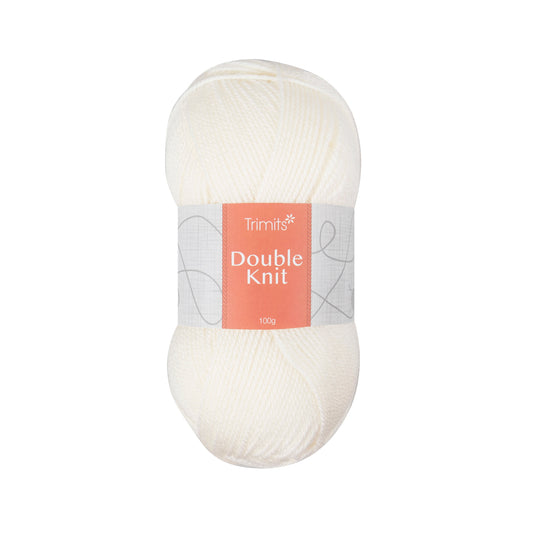 Ball of ecru Trimits double knitting yarn