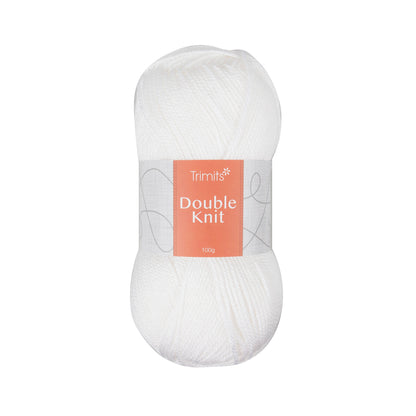 Ball of white Trimits double knitting yarn
