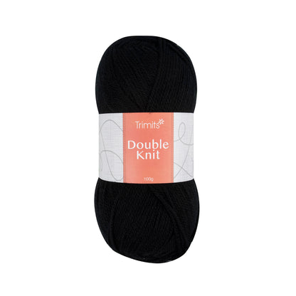 Ball of black Trimits double knitting yarn