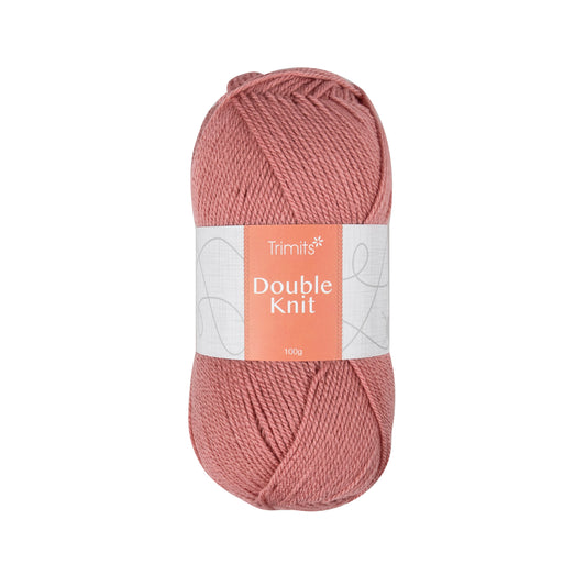 Ball of dusty rose Trimits double knitting yarn