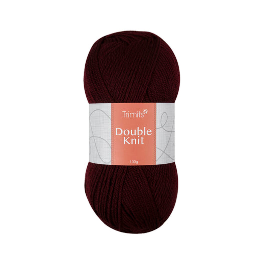 Ball of wine Trimits double knitting yarn