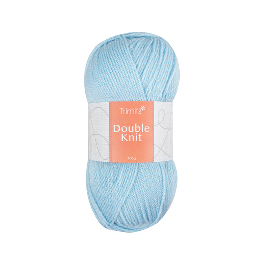 Ball of light blue Trimits double knitting yarn