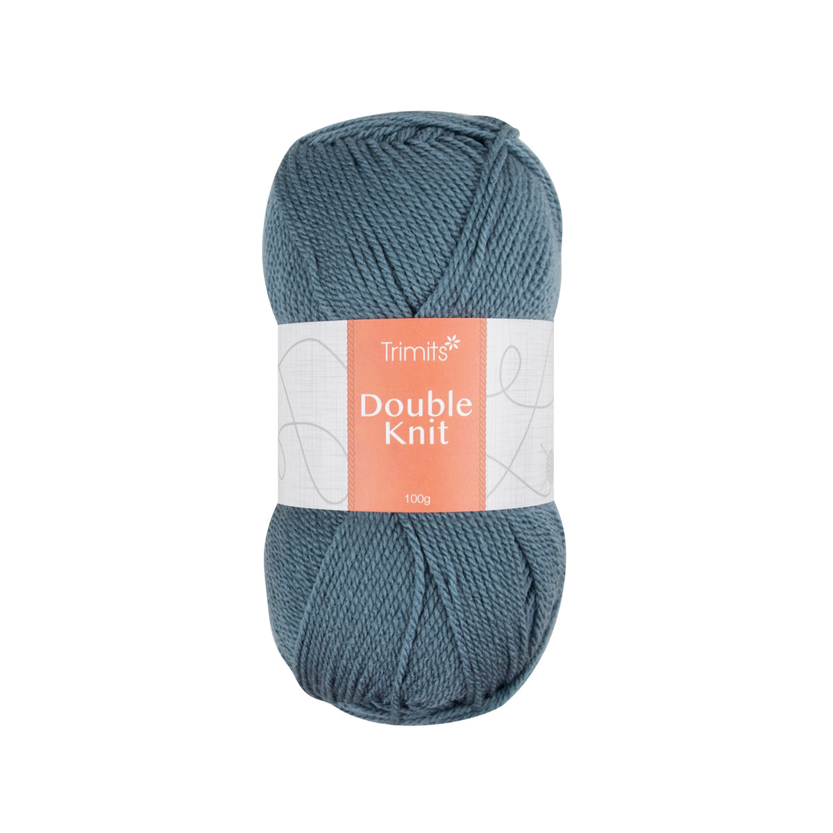 Ball of denim blue Trimits double knitting yarn