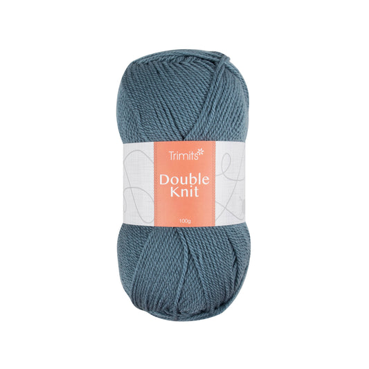 Ball of denim blue Trimits double knitting yarn