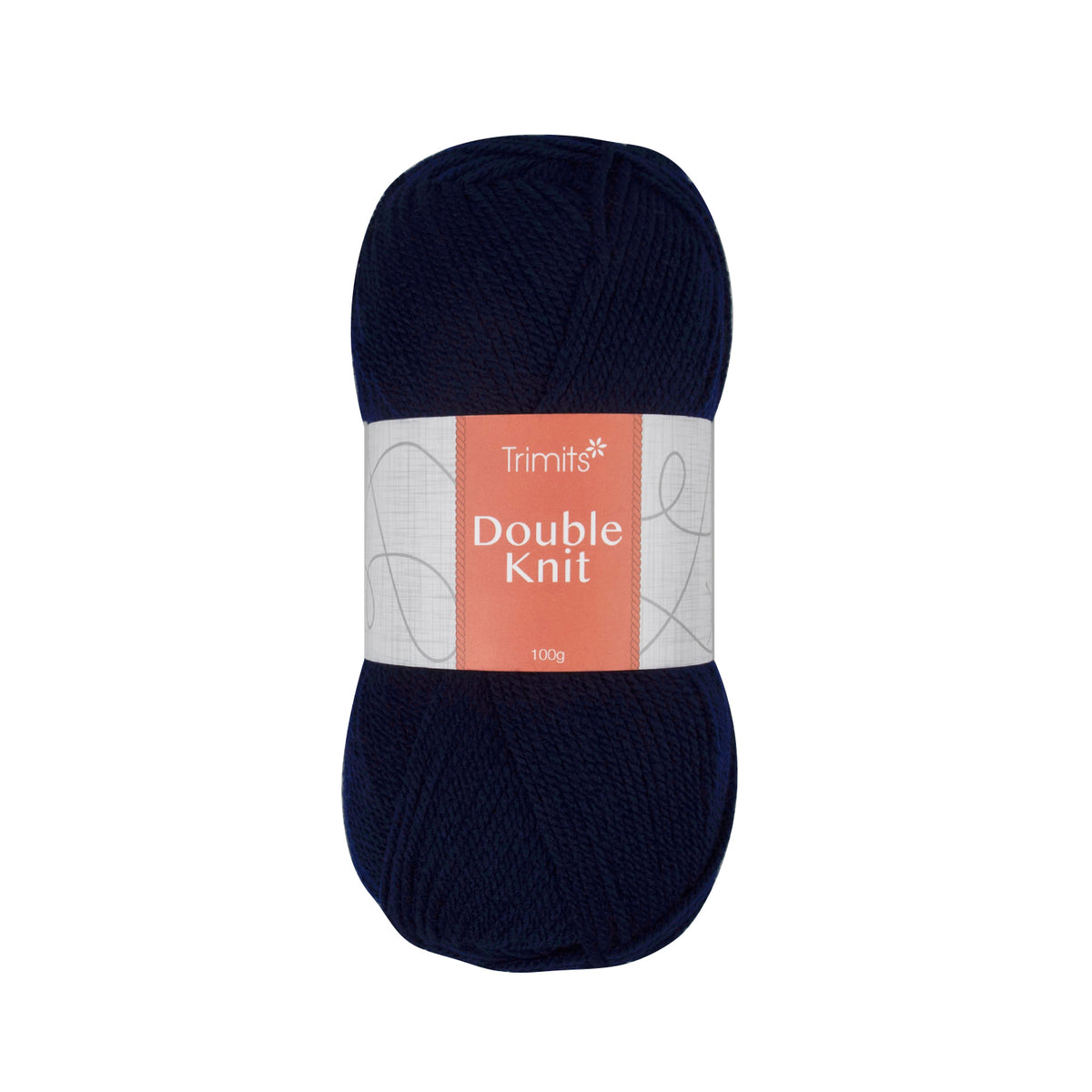 Ball of navy blue Trimits double knitting yarn