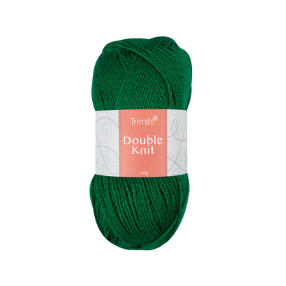Ball of green Trimits double knitting yarn