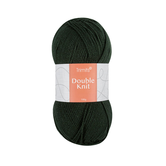 Ball of bottle green Trimits double knitting yarn