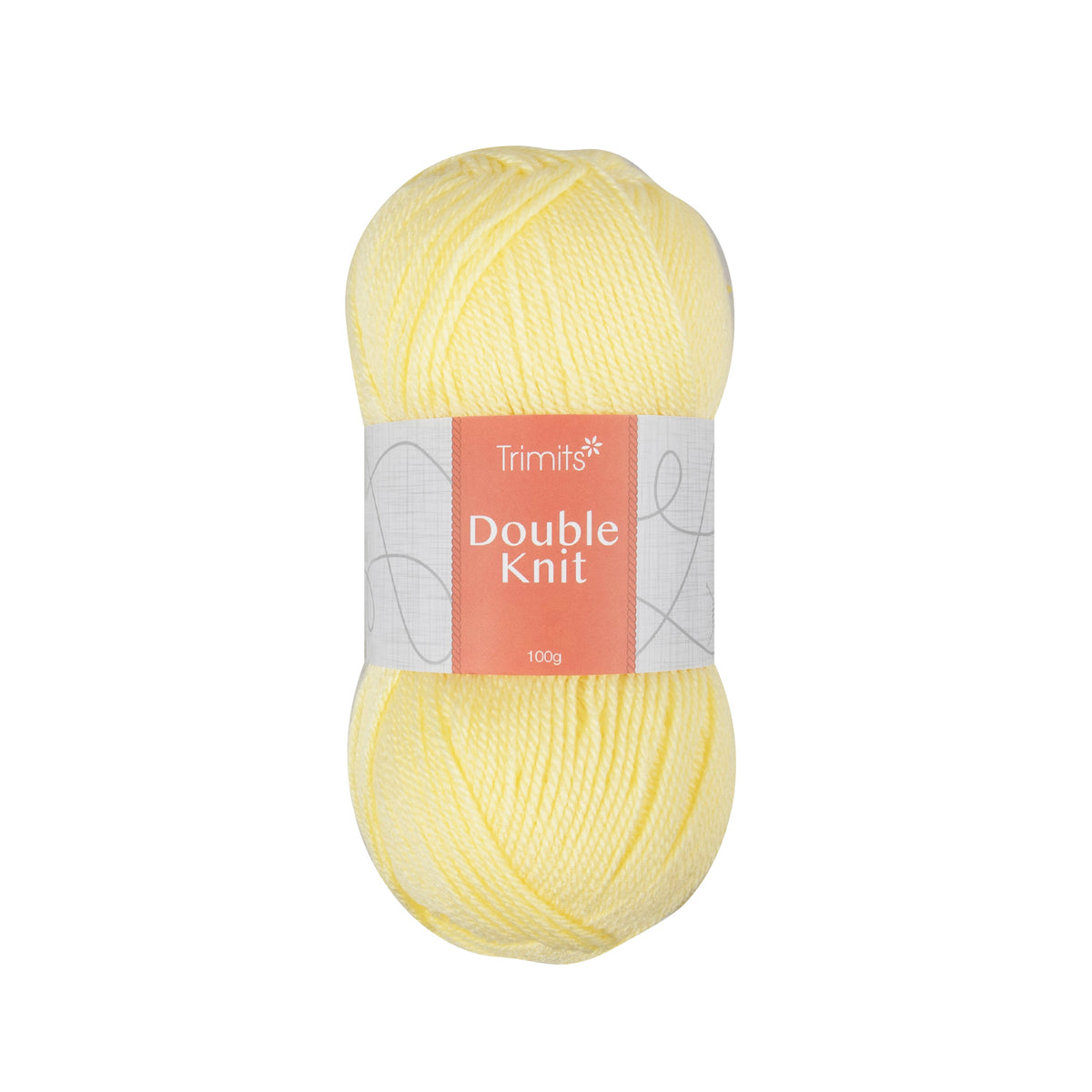 Ball of lemon Trimits double knitting yarn