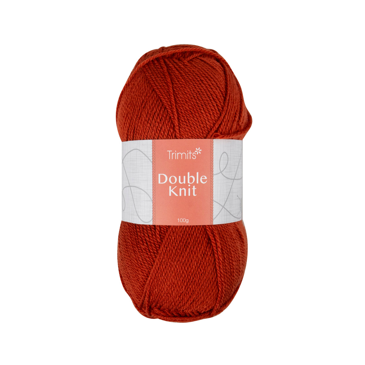 Ball of rust Trimits double knitting yarn