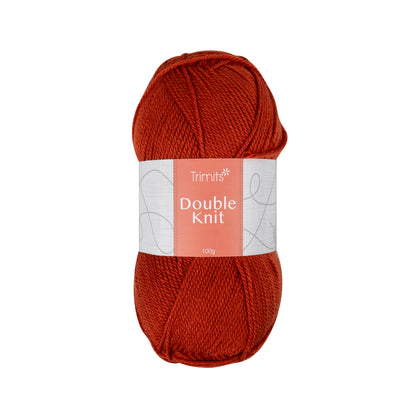 Ball of rust Trimits double knitting yarn