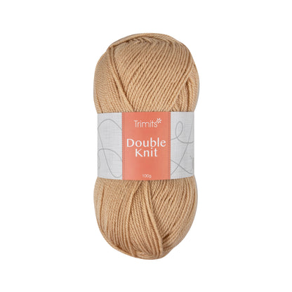 Ball of beige Trimits double knitting yarn