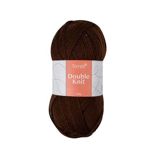 Ball of chocolate Trimits double knitting yarn