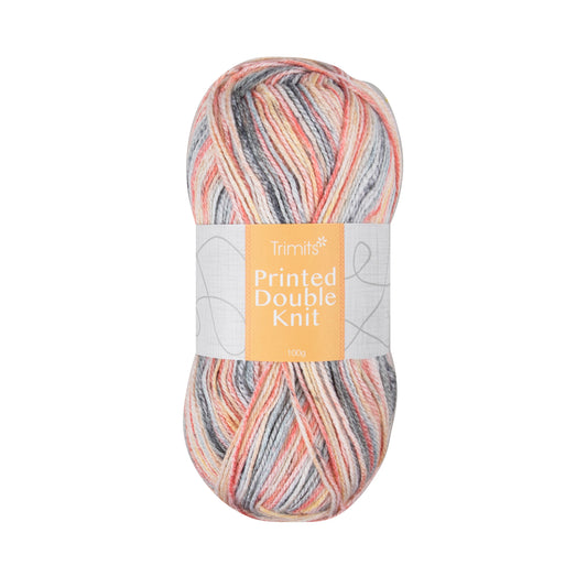 Ball of Trimits Print double knitting yarn in Autumn