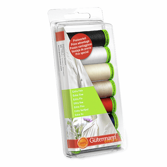 Gutermann Thread Set Extra Fine 7 x 200m Assorted