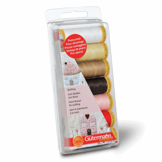 Gutermann Thread Set Hand Quilting 7 x 80m Assorted